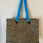 Premier Designs Leopard Print “Jewelry Diva “Tote Bag with Blue Accents Photo 1