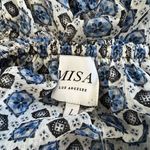 MISA Los Angeles NWT Off-shoulder Zonia Mini Dress Blue Large Photo 6