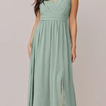 Revelry Kiera Chiffon Dress in Sage Green Size 4 Photo 0