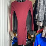Derek Heart Maroon Long Sleeve Dress Photo 2