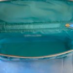 Estée Lauder  Teal and White Floral Cosmetics Bag Photo 5