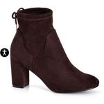 City Chic  NWOB Brown Katya Mid Bow Tie Back Bootie 43/12 Photo 0