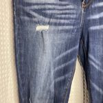 Indigo Rein  Dark Blue Distressed Skinny Jeans Photo 5
