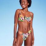 Wild Fable New Bralette Bikini Medium Green Tropical Photo 7