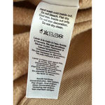 DKNY  Womens Fleece Pullover Top Size XL Tan Long Sleeve Warm Logo Bedazzled Photo 6