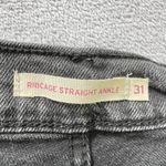Levi's  Ribcage Straight Ankle Jeans 31x27 Women Washed Black High Rise Denim Photo 3