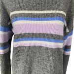 Arizona Jeans Arizona Jean Co. women's medium gray long sleeve sweater stripes stretchy Photo 7