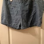 Merona  Casual Medium Wash Chino Mini Shorts Pockets Blue Women's Size 18 Photo 10