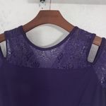 Beautiful L Cold Shoulder Butterfly Sleeve Pullover Maxi Dress in Royal Purple Size L Photo 11