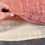 Dina Be  Pink Rose Lace Halter MIDI Dress Small Photo 2