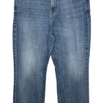 Calvin Klein  Blue High Rise Bootcut Raw Shark Bite Hem Jeans Size 33 Plus Size Photo 0