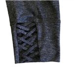 Athleta Mind Over Mat Leggings XS Capri Charcoal Gray Criss Cross Shimmer Yoga Photo 5