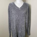 Orvis Beautiful  Womens Marled Phantom Grey Chenille Tunic Sweater Size LG EUC Photo 0