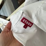 STAUD  wells corset cropped top poplin cotton sleeveless square neck Photo 2