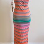 Big star Colorful Striped Maxi Dress Photo 1