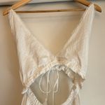 Tularosa  Revolve White Flowy Cotton Fia Maxi Eyelet Cutout Casual Dress XS Photo 6