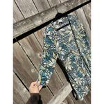 CHRISTINA Cardigan Floral Brown Blue Semi Sheer Medium Coverup Summer‎ Spring Photo 3