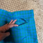 J.Crew NWT Gingham Plaid Check Mini Skirt SZ 0 Green Blue Flap Pockets A-line Photo 8