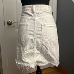Abercrombie & Fitch  distressed vintage mini skirt white denim Photo 3