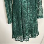 Vintage Green Lace Skater Dress Keyhole Long Photo 10