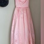 Vintage Handmade Pink Ruffle Neckline Tulle Dress Photo 0