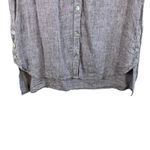 J. Jill Love Linen Beige 100% Linen Sleeveless Collared Button Up Blouse Size M Brown Size M Photo 2