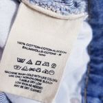 Free People  Distressed Blue Denim Skirt Photo 6