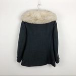 Vintage 1950s Claire Dratch Bethesda Fox Fur Collar Virgin Wool Jacket Coat S Photo 11