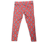 Matilda Jane  Womens Lounge Yoga Pants Size Small‎ Orange Gray White Floral 29X24 Photo 2