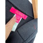 Lilly Pulitzer  Lizona Sweater Skirt Knit Mini Black Gold Button Straight Fitted Photo 5