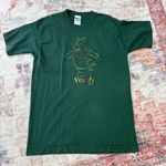 Disney Winnie the Pooh Bear T Shirt Green Embroidered Size Medium 1990's Photo 0