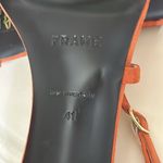 frame denim Frame Le Braxton Leather Heel Burnt Orange US 10 Strappy Sandal Fall Photo 11