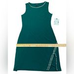 Dark Green Studded sleeveless sheath dress Size M Photo 3