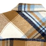 Urban Daizy  Oversized Plaid Flannel Button Down Shirt Jacket Shacket Photo 8