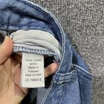 Jessica London Pencil Skirt Womens 18W Blue Denim Cotton Back Slit Everyday Wear Photo 6