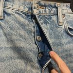 We The Free - Destroyed Distressed Straight-Leg LightWash Raw Hem Jeans- Size 25 Photo 8