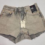 Levi's women's shorts gray 501 button fly W26'' Photo 0