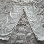 Anthropologie  Pilcro Hyphen white Y2K mid rise straight leg jeans, size 32 plus Photo 0