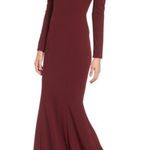 Katie May Back Cut Out Trumpet Gown Cleo Plunging Maxi Dress Size 16 NWT $450 Photo 2