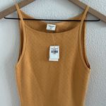 Abercrombie & Fitch NWT Golden Mustard High Neck Stretchy Dress XS Photo 2