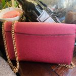 Coach Authentic metallic Crossgrain leather turnlock flap wristlet/Crosby Photo 5