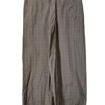 Womens Lilith Brown Plaid Checker Wide Leg Crop Capri Pants Size Small EUC #5109 Photo 0