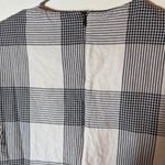 ZARA ‎ Trafaluc Plaid Tunic Dress Short Sleeve Pocket Black White Size Small Photo 6