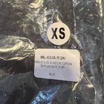 Michael Lauren  Black Malic Open Shoulder Top Size XS New Photo 5