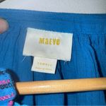 Maeve Anthropologie‎  XS Runaway Embroidered Top Boho Peasant Blue CP Photo 2