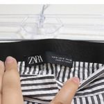 ZARA Black Striped Seersucker Pants Sz S Photo 4