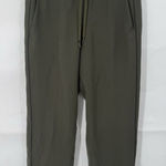 Lululemon On The Right Track Pant Olive‎ Green Relaxed Straight High Rise Size 8 Photo 0