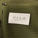 ASOS VILA Clothes Women’s Dress Small Green Long Sleeve Career Back Zip Photo 4