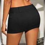 ICON Gorpcore 90s Low Rise Buckle Side Micro Skirt Black Photo 2