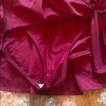 Elegant Burgundy swim Dress with Bow Detail Red Size L Photo 2